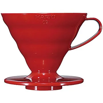 Hario Dripper V60-02, keramický, červený (4977642724037)