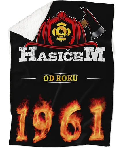 Deka Hasičem od roku (rok: 1961, Podšití beránkem: ANO)