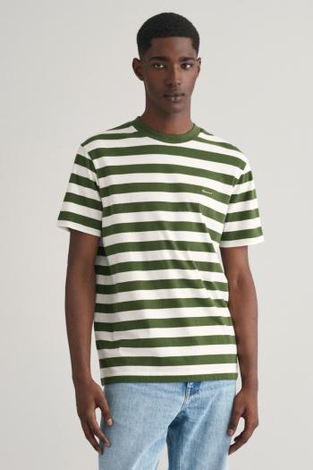 TRIČKO GANT STRIPE SS T-SHIRT PINE GREEN