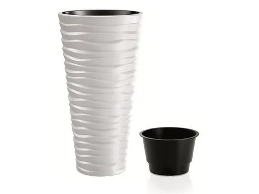 Květináč SAND SLIM bílý 34,9cm