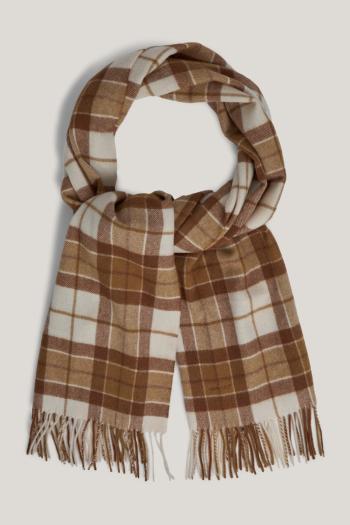 ŠÁLA GANT CHECK SCARF CUMIN BEIGE