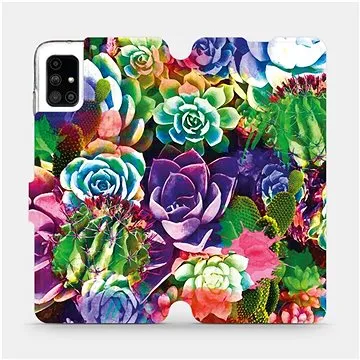 Flipové pouzdro na mobil Samsung Galaxy M51 - MG08S Sukulenty a kaktusy (5903516365616)