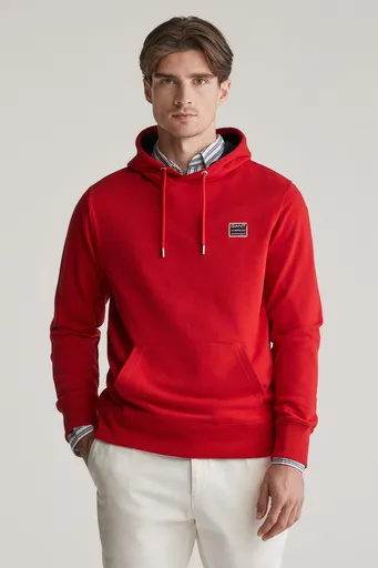 MIKINA GANT CONTRAST SWEAT HOODIE RUBY RED