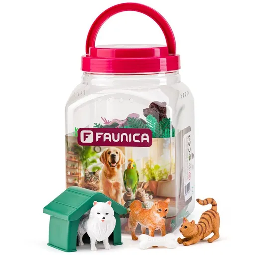 Faunica Zvířátka figurky sada v MEGA tubě - Mazlíčci