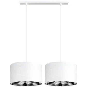 Lustr na lanku LORI 2xE27/60W/230V bílá (122690)