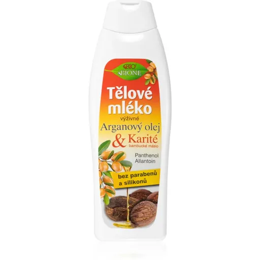 Bione Cosmetics Argan Oil + Karité výživné tělové mléko 500 ml