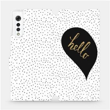 Flipové pouzdro na mobil LG Velvet - M013P Golden hello (5903516301652)