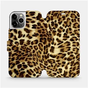 Flipové pouzdro na mobil Apple iPhone 12 Pro - VA33P Leopardí vzor (5903516376735)
