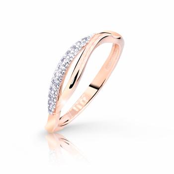 Cutie Jewellery Půvabný prsten z bílého zlata se zirkony Z8054-10-X-4 65 mm