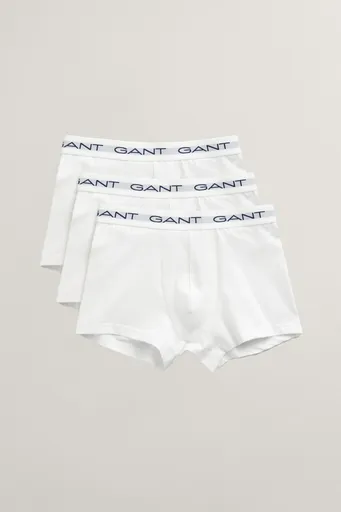 SPODNÍ PRÁDLO GANT TRUNK 3-PACK WHITE