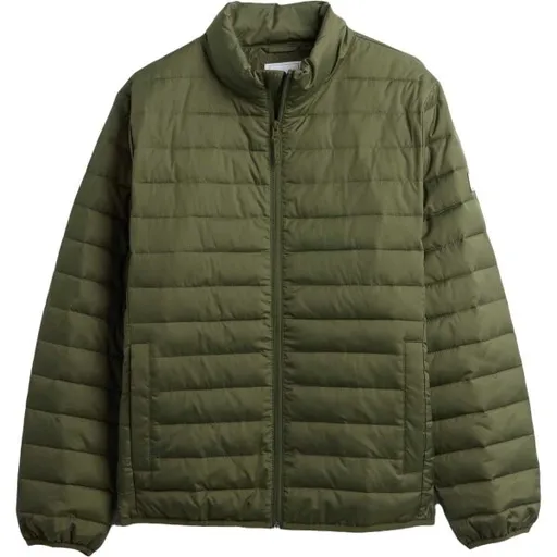 GAP V-FRCH LOGO Pánská prošívaná bunda, khaki, velikost