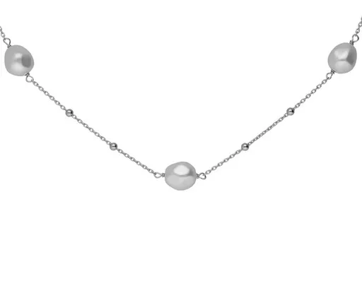 Victoria Cruz Stříbrný náhrdelník s perlami Sera A5565-00HG
