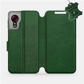 Kožené flip pouzdro Samsung Galaxy Xcover 5 - Zelené -  Green Leather (5903516675067)