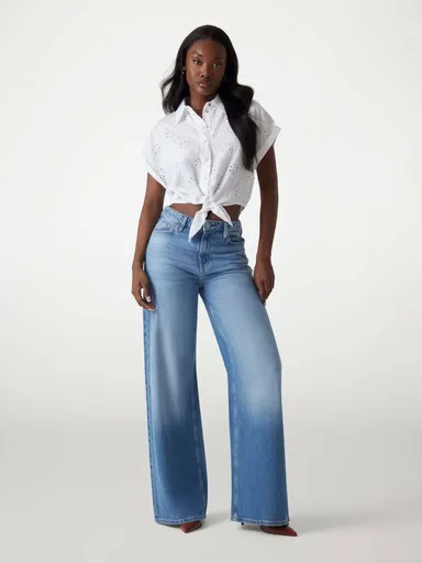 Guess dámská bílá košile W5GH34WG822 S