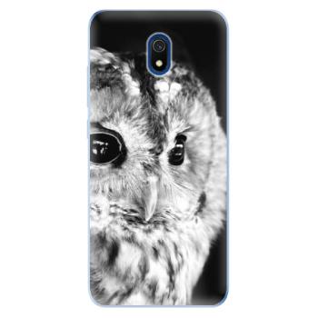 Odolné silikonové pouzdro iSaprio - BW Owl - Xiaomi Redmi 8A