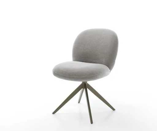 Jídelní židle Nube-Flex strukturovaná látka Měkký šedá křížová