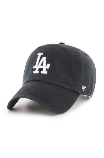 Kšiltovka 47brand MLB Los Angeles Dodgers černá barva, s aplikací, B-RGW12GWS-BKJ