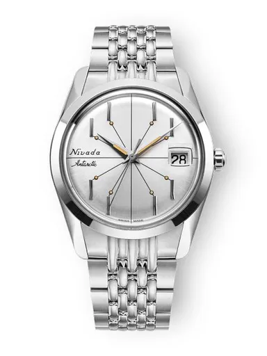 Nivada Grenchen Antarctic Spider Silver 35 mm - Beads of Rice