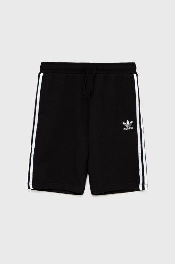 Dětské kraťasy adidas Originals H32342 černá barva, hladké, nastavitelný pas