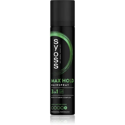 Syoss Max Hold lak na vlasy s extra silnou fixací mini 75 ml