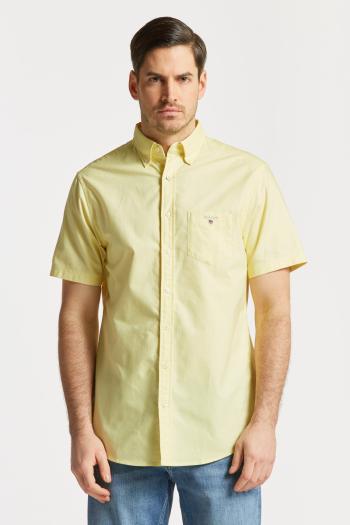 KOŠILE GANT REG OXFORD SHIRT SS BD CLEAR YELLOW