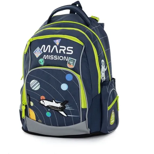 Oxybag SPACE Školní batoh, tmavě modrá, velikost