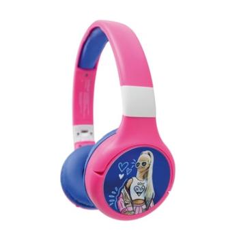 LEXIBOOK Kabel Barbie 2v1 Bluetooth®, skládací sluchátka s bezpečnou hlasitostí