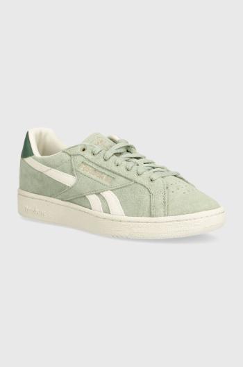 Semišové sneakers boty Reebok Classic CLUB C zelená barva, 100074642