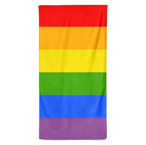 Osuška LGBT Stripes (Velikost osušky: 100x170cm)