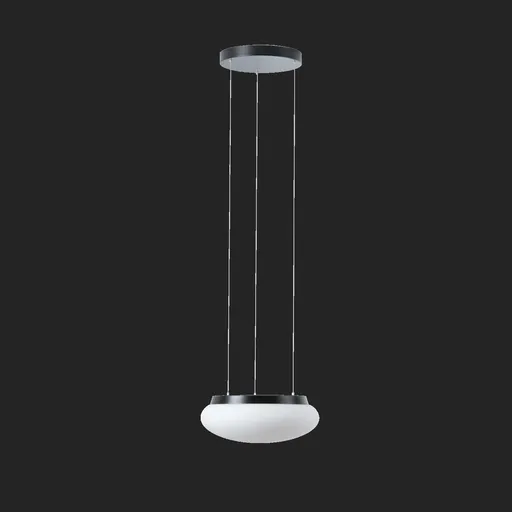 OSMONT ARA70930 ARAKIS LE2 závěsné skleněné svítidlo černá / bílá IP40 4000 K 14W LED DALI