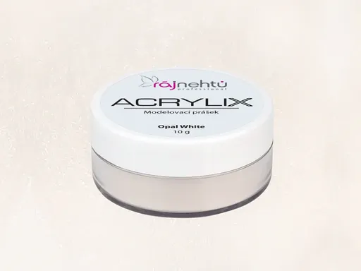 Ráj nehtů Akrylový prášek ACRYLIX 10 g - Opal White