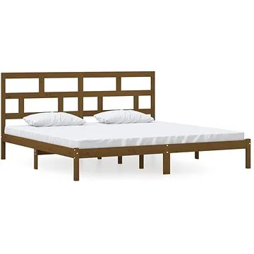 Rám postele medově hnědý masivní borovice 200 × 200 cm, 3101241 (3101241)