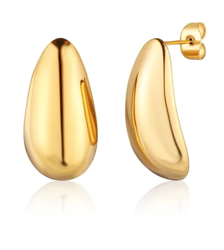 JVD Módní pozlacené náušnice Tear Drop SSSE0154X20GO00