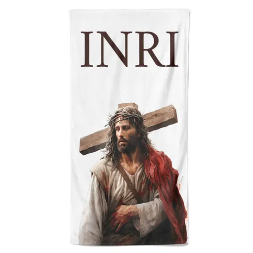 Osuška Ježíš a kříž (Velikost osušky: 70x140cm)