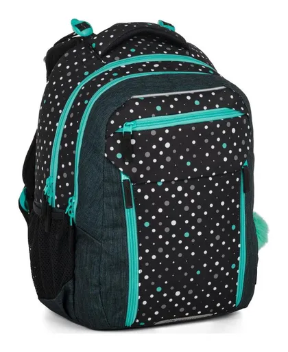 Školní set Bagmaster PORTO 24 A Set Black-Turquoise