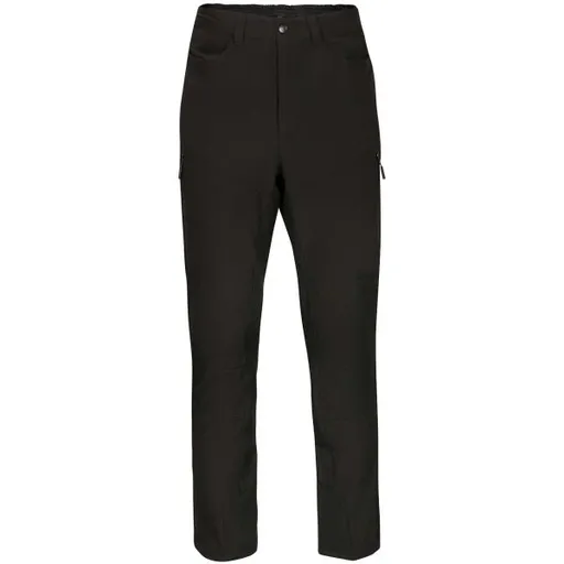 ALPINE PRO DEN Pánské softshellové kalhoty, černá, velikost