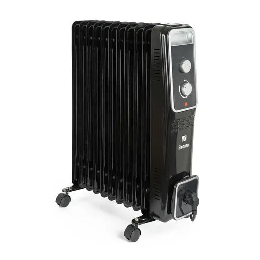 G21 Olejový radiátor Bromo, 11 žeber, 2500 W, černá, L