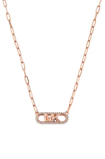 Náhrdelník z pozlaceného stříbra Michael Kors