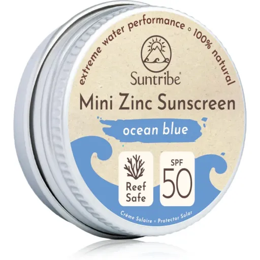 Suntribe Mini Zinc Sunscreen minerální ochranný krém na obličej a tělo SPF 50 Ocean Blue 15 g