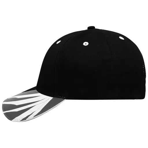 Myrtle Beach (Daiber) Pracovní kšiltovka MB6574 - Černá / tmavě šedá / bílá | uni