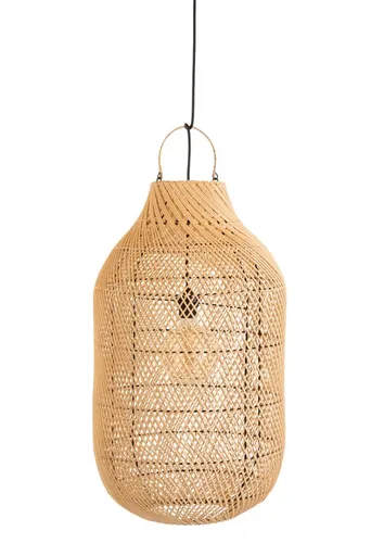 Závěsné přírodní ratanové stínidlo Cylsha - Ø 40*75 cm/ E27 J-Line by Jolipa