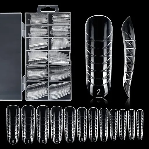 Šablony DUAL FORMS na akryl-gel 120ks Flat