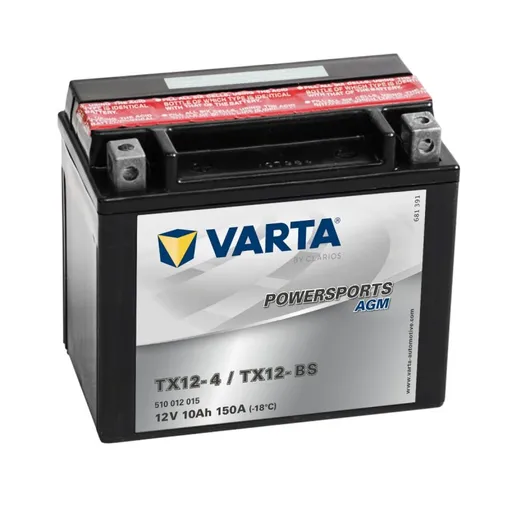 Motobaterie Varta Powersports AGM TX12-BS 12V 10Ah