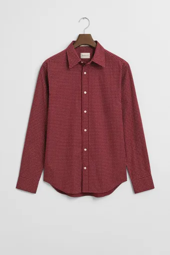 KOŠILE GANT REG MICRO PRINT SHIRT PLUMPED RED