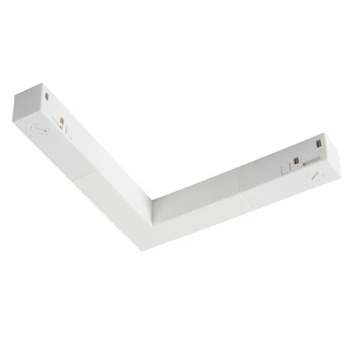 BIG WHITE (SLV) L-spojka elektrická 48 V TRACK, bílá, DALI 1006572