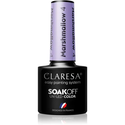 Claresa SoakOff UV/LED Color Marshmallow gelový lak na nehty odstín 4 5 g