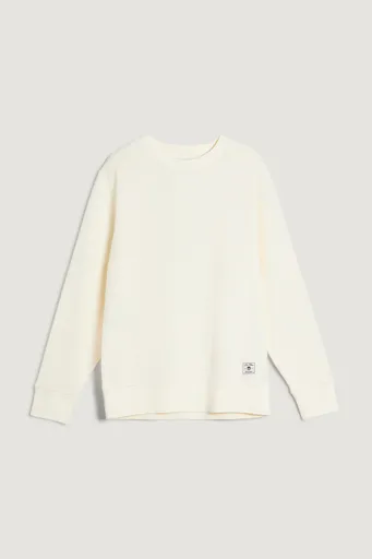 MIKINA GANT WAFFLE TEXTURE C-NECK CREAM