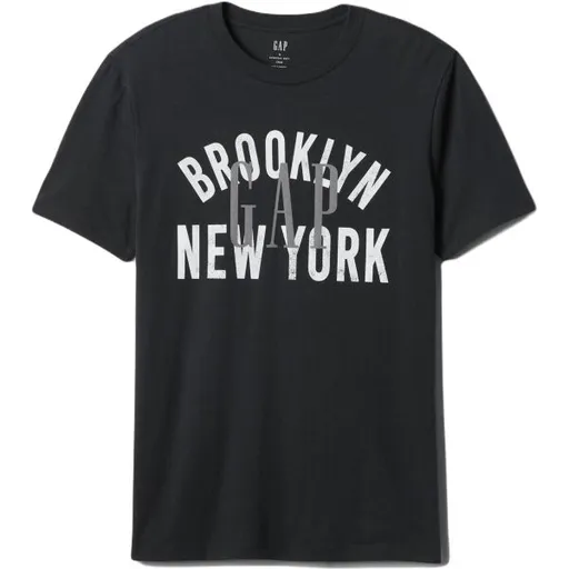 GAP V-CITY X CORP LOGO Pánské tričko, černá, velikost