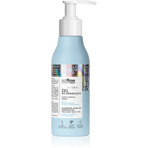 so!flow Cleansing Make-Up Removal Gel čisticí a odličovací gel pro všechny typy pleti 150 ml