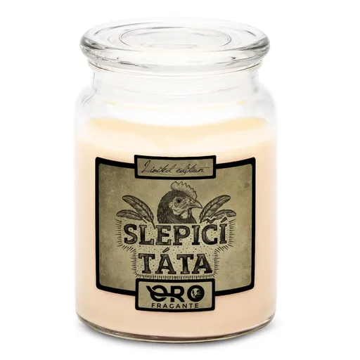 Svíčka Slepičí táta (Vůně svíčky: Vanilka)